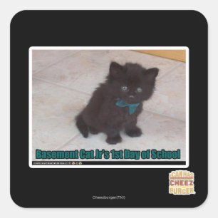 1st Day of School Square Sticker