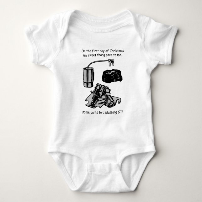 1st Day Redneck Baby Bodysuit (Front)