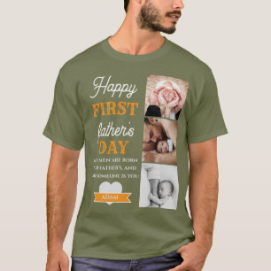 1st Father's Day 3 Photo T-Shirt