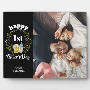 1st Father's Day Custom Photo Plaque