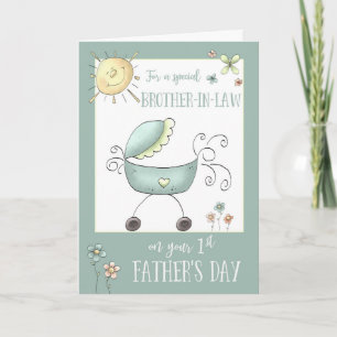 1st Father's Day for a Special Brother-in-Law Card