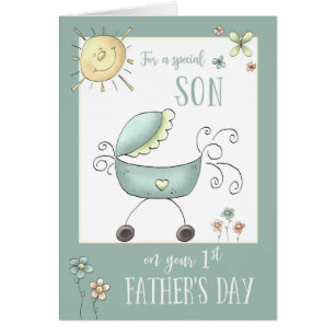 1st Father's Day for a Special Son, Baby Carriage