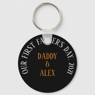 1st Fathers Day Gift, Personalised Dad Keychain, Key Ring