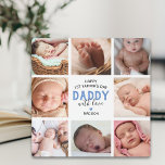 1st Father's Day Photo Collage Plaque<br><div class="desc">This Father's Day, show the new dad in your life just how special his first year of fatherhood has been. With our custom-made picture plaque, you can capture eight cherished memories, underscored by the heartfelt message 'Happy 1st Father's Day Daddy with love'. Complemented with a charming blue heart and sweet...</div>