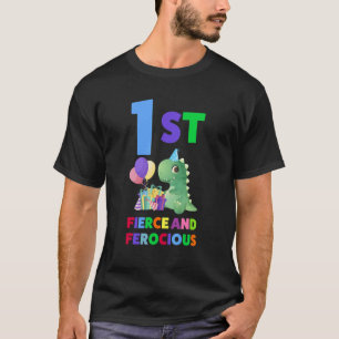 1st Fierce And Ferocious 1st Birthday Birthday Kin T-Shirt