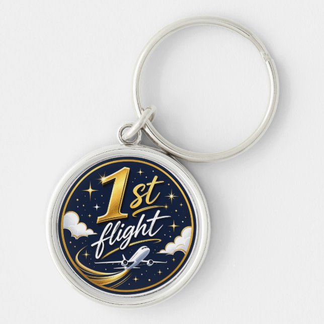 1st flight aeroplane  key ring (Front)
