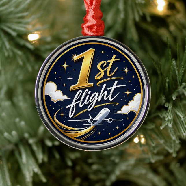 1st flight aeroplane  metal tree decoration (Tree)