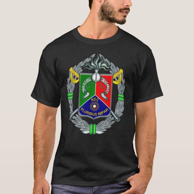 1st Foreign Cavalry Regiment - 1er Régiment Étrang T-Shirt (Front)