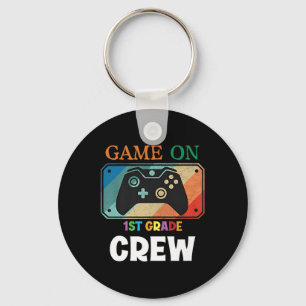 1st Gamer First Day Back To School 2024 Boy Teache Key Ring