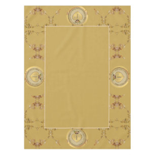 1st Golden Ochre Wedding Anniversary Tablecloth