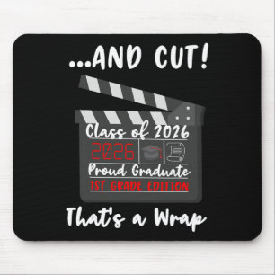 1st Grade 2026 Last Day End Of School Graduation F Mouse Mat