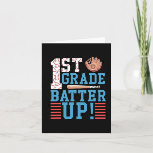 1st Grade Back To School 1st Grade Batter Up Baseb Card
