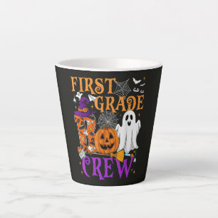 1st Grade Boo Crew Teacher Student Funny Halloween Latte Mug