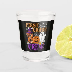 1st Grade Boo Crew Teacher Student Funny Halloween Shot Glass