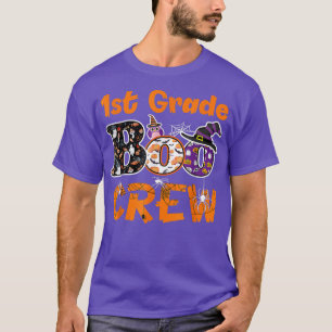 1st Grade Boo Crew Teacher Student Funny Halloween T-Shirt