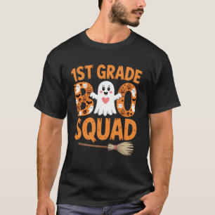1st Grade Boo Squad Cute Ghost Design For Hallowee T-Shirt