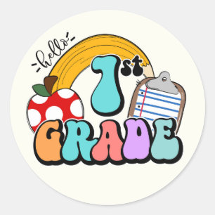 1st Grade Classic Round Sticker
