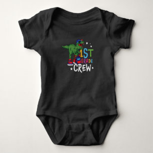 1st Grade Crew Dinosaur Back to School Kids Gift Baby Bodysuit