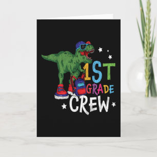 1st Grade Crew Dinosaur Back to School Kids Gift Card