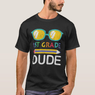 1st Grade Dude Vintage First Grade Back To School  T-Shirt
