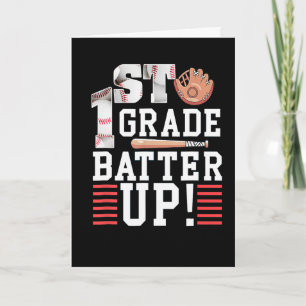 1st Grade First Day Of School 1st Grade Tter Up Se Card