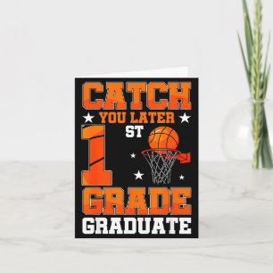 1st grade graduation 2026 catch later basketball card