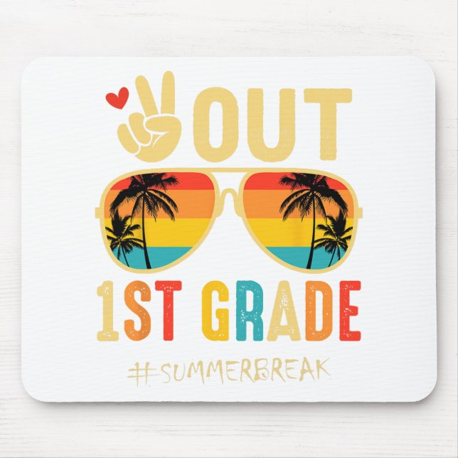 1st Grade Graduation Last Day Of School  Mouse Mat (Front)