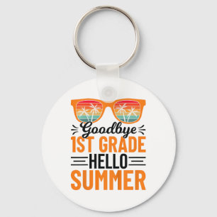1st Grade Hello Summer 3 Key Ring