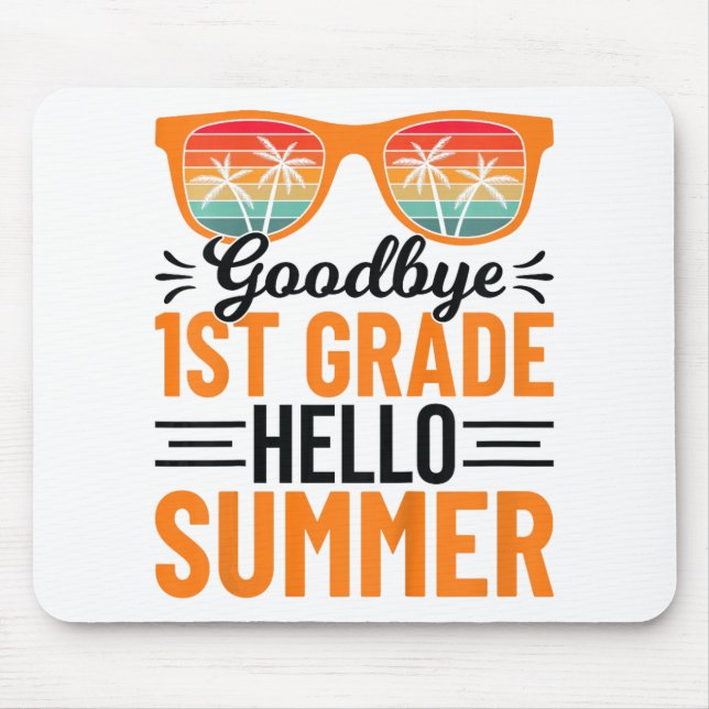1st Grade Hello Summer 3  Mouse Mat (Front)