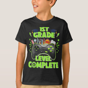 1st Grade Level Complete Gamer Class Of 2022 Gradu T-Shirt