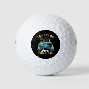 1st Grade Level Complete Graduation Gaming Gamer Golf Balls