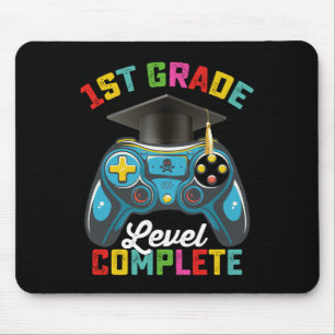 1st Grade Level Complete Graduation Gaming Gamer Mouse Mat