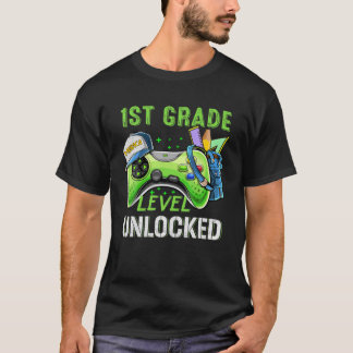 1St Grade Level Unlocked Apparel First Day School T-Shirt