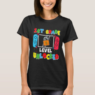 1st Grade Level Unlocked Back To School First Day T-Shirt