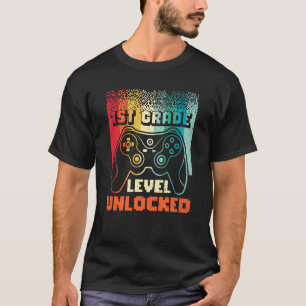 1st Grade Level Unlocked Back To School First Grad T-Shirt