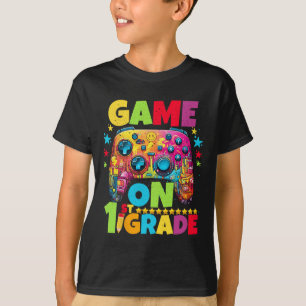 1st Grade Level Unlocked Video Gamer Pixel Ck To S T-Shirt