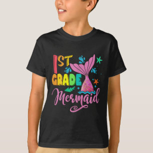 1st Grade Mermaid Back To School For Mermaid Teach T-Shirt