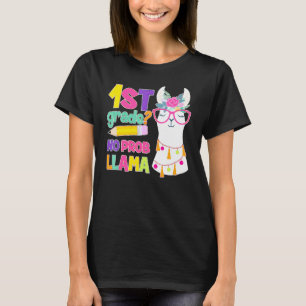 1st Grade No Prob-Llama Teacher Student First Day T-Shirt