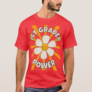 1st Grade Power Back to School Student Teacher T-Shirt