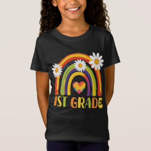1st Grade Rainbow Back to School Teacher T-Shirt