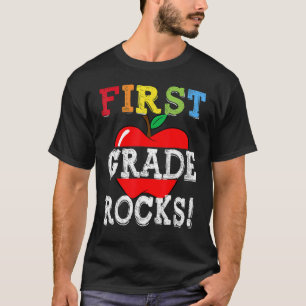 1st Grade Rocks Back To School Student Kid Teacher T-Shirt