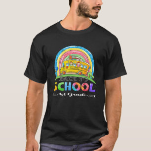 1St Grade School Bus Driver Student Kids Back To S T-Shirt