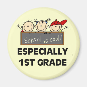 1st Grade School is Cool Tshirts and Gifts Magnet