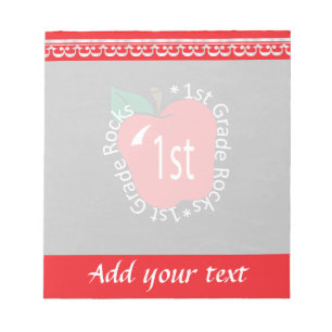1st Grade School Teachers Rock Notepad