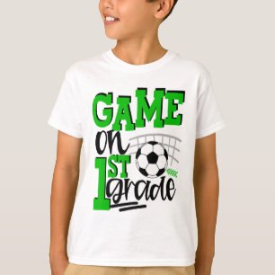 1st Grade Soccer First Day Of School Ck To School  T-Shirt