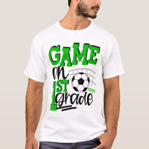 1st Grade Soccer First Day Of School Ck To School T-Shirt