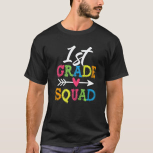 1st Grade Squad Back To School First Grade Teacher T-Shirt