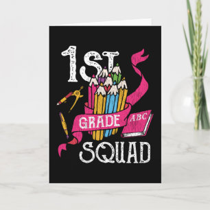 1st Grade Squad Back to School Student Kids Gift Card