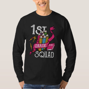 1st Grade Squad Back to School Student Kids Gift T-Shirt