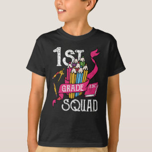 1st Grade Squad Back to School Student Kids Gift T-Shirt